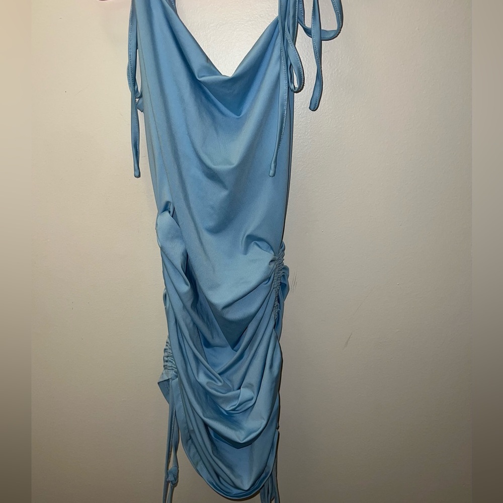 romwe small tight blue dress 💙